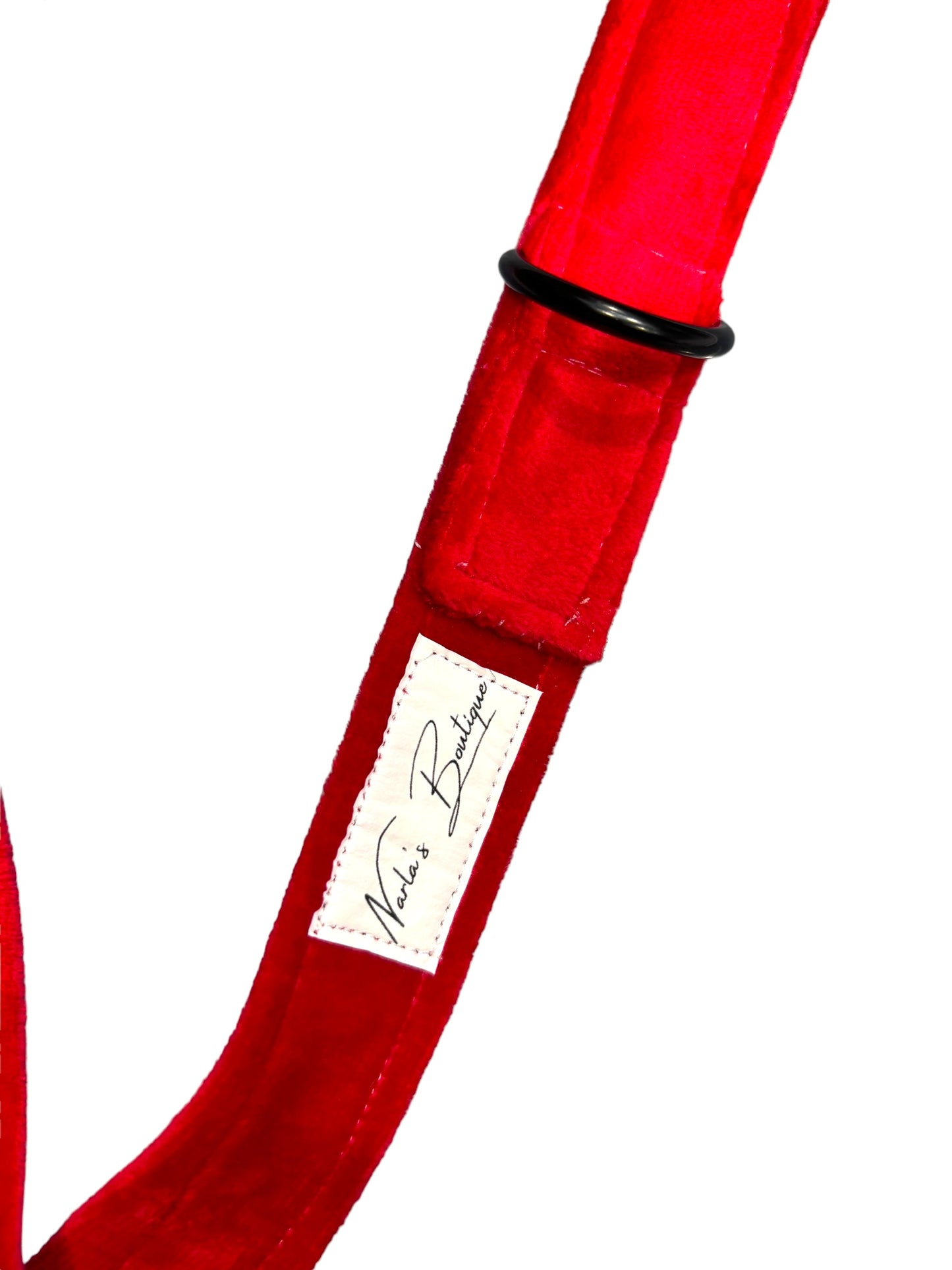 Luxury Red Velvet Dog Lead