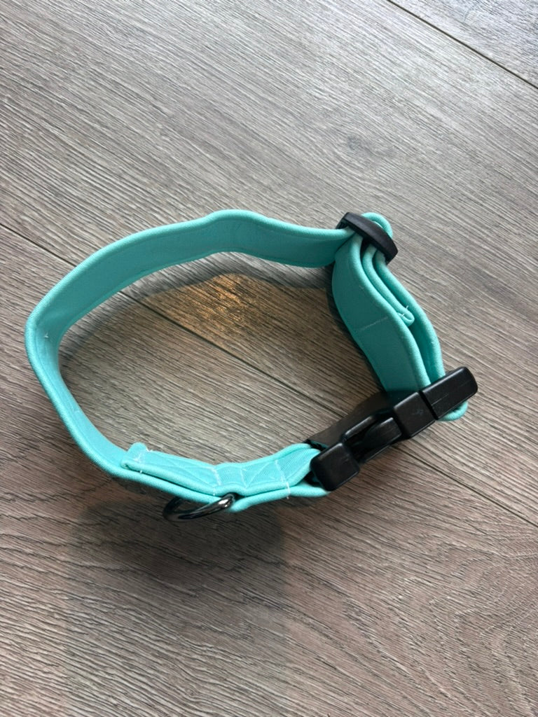 Soft Scuba Waterproof Dog Collar | 1.5 Inch Wide | Handmade Adjustable Dog Collar