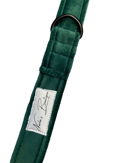 Luxury Green Velvet Dog Lead