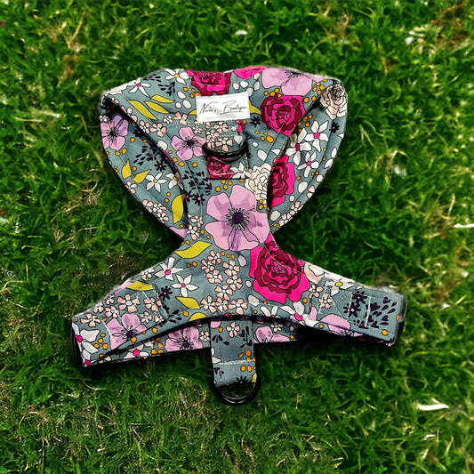 Chest Harness Green Floral