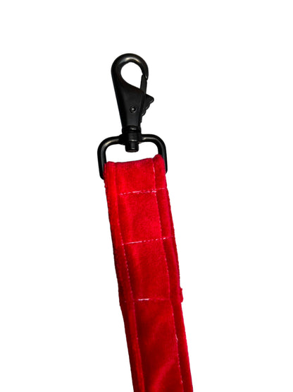 Luxury Red Velvet Dog Lead