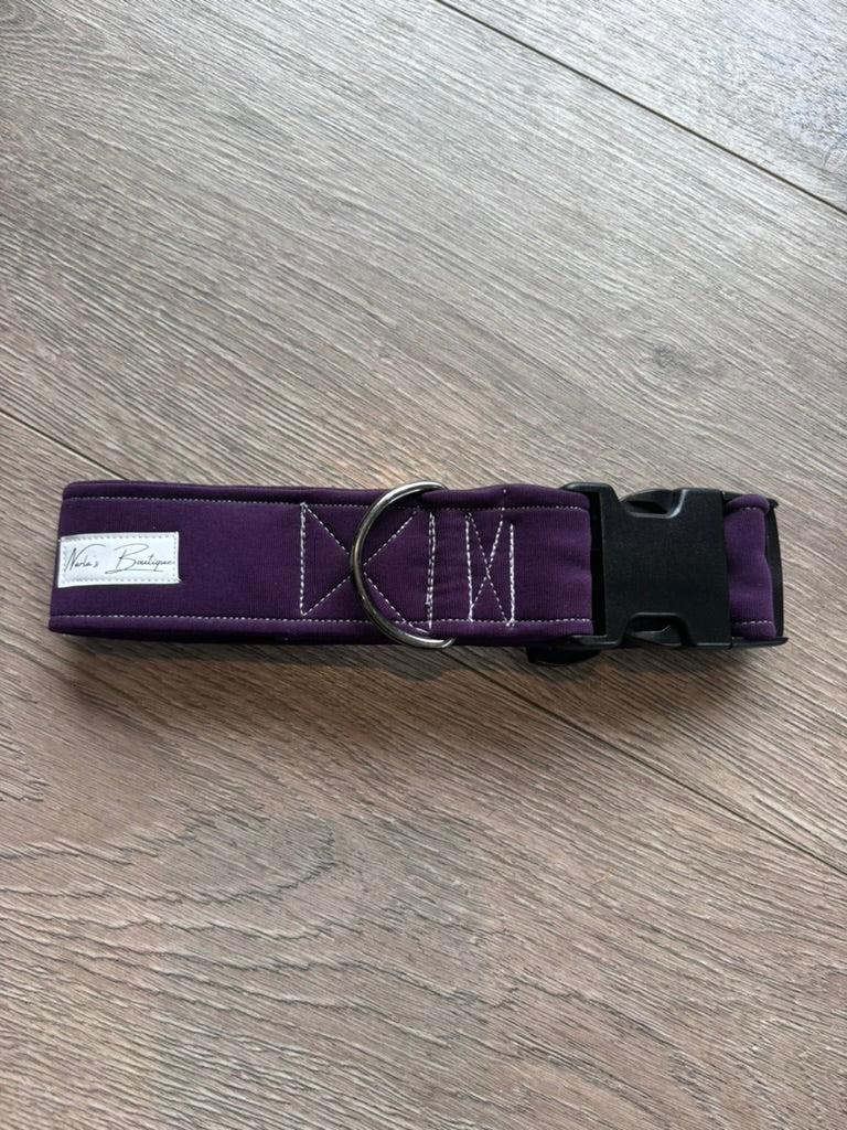 Soft Scuba Waterproof Dog Collar | 1.5 Inch Wide | Handmade Adjustable Dog Collar