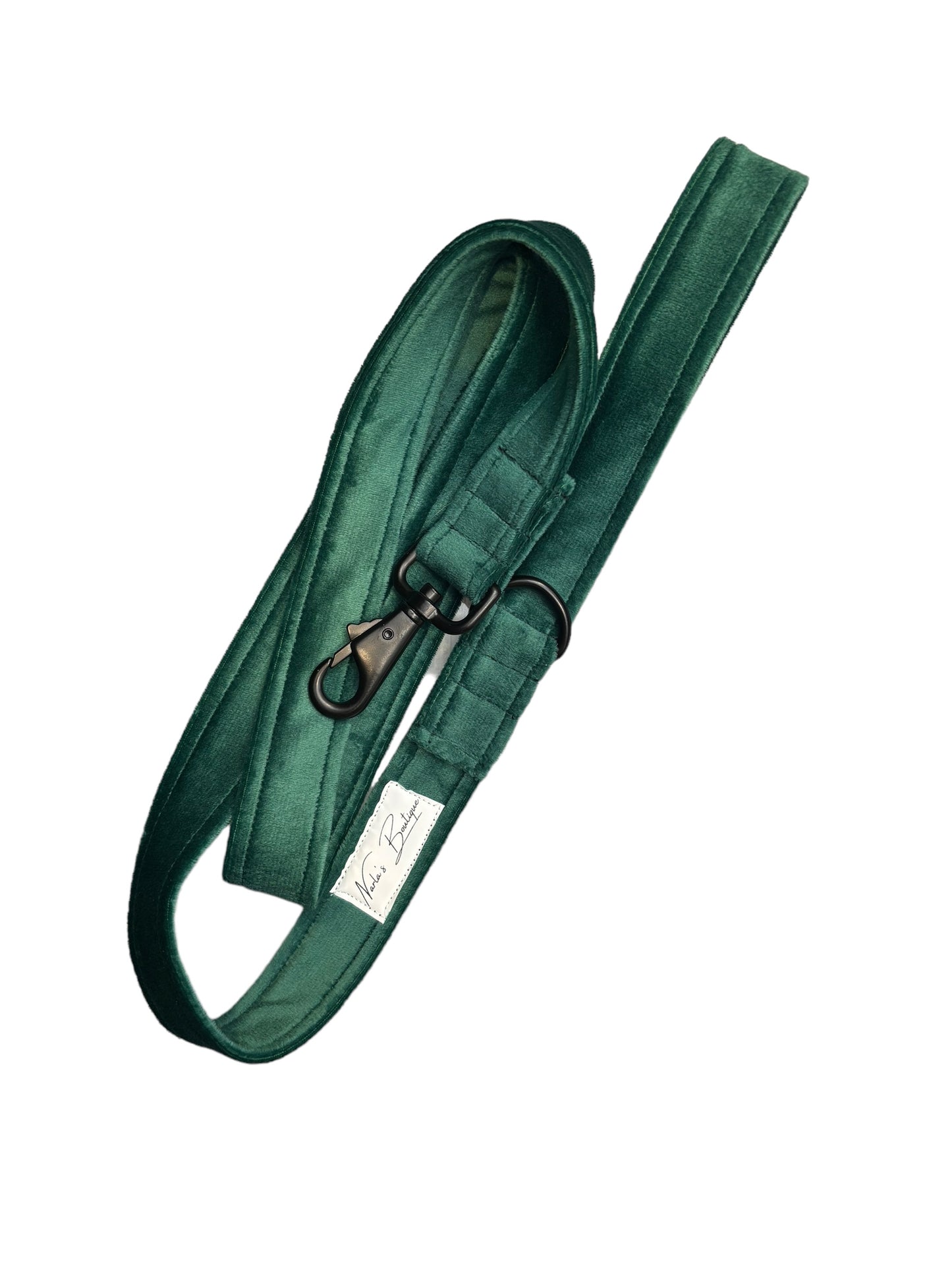 Luxury Green Velvet Dog Lead