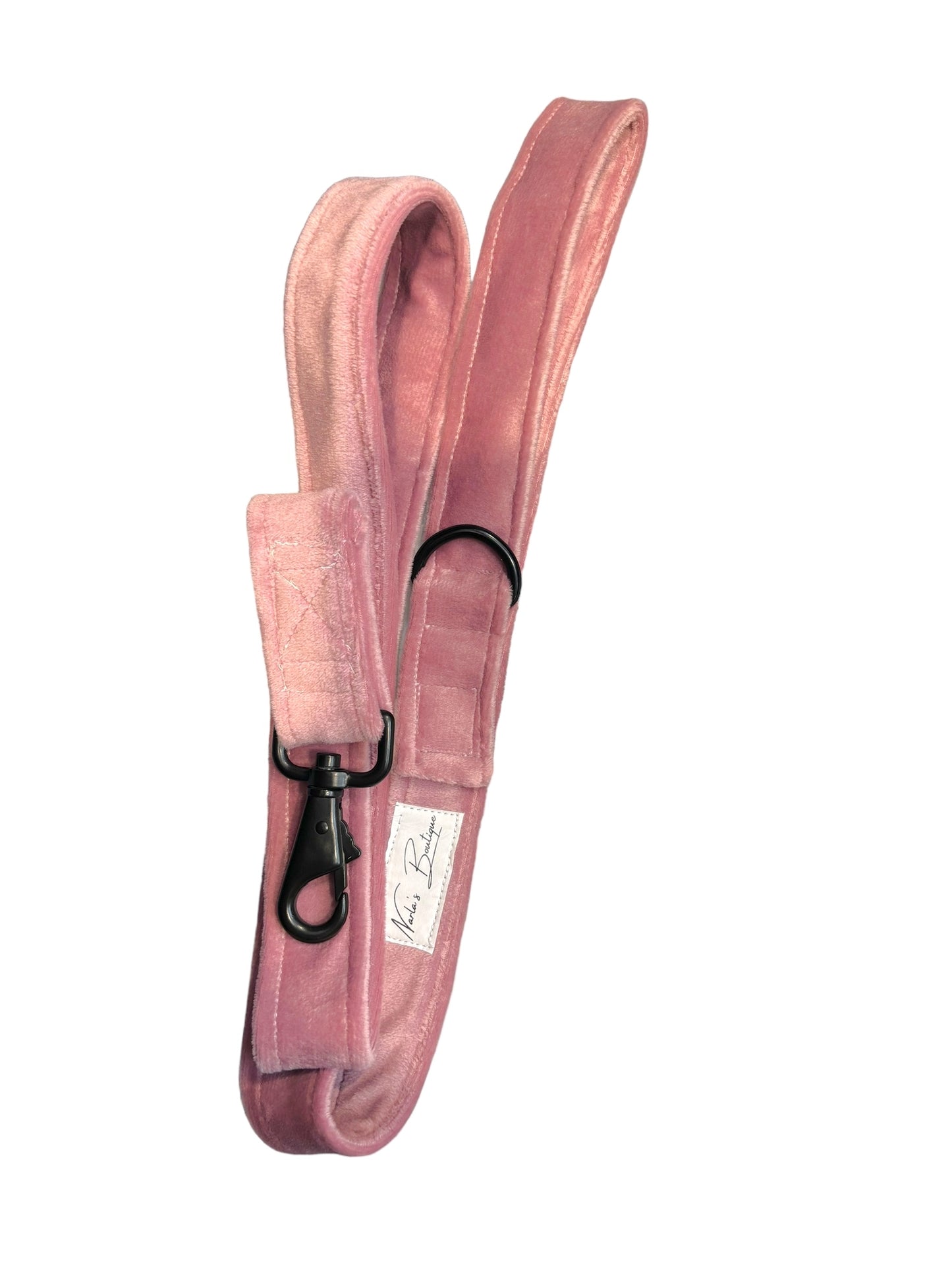 Luxury Pink Velvet Dog Lead