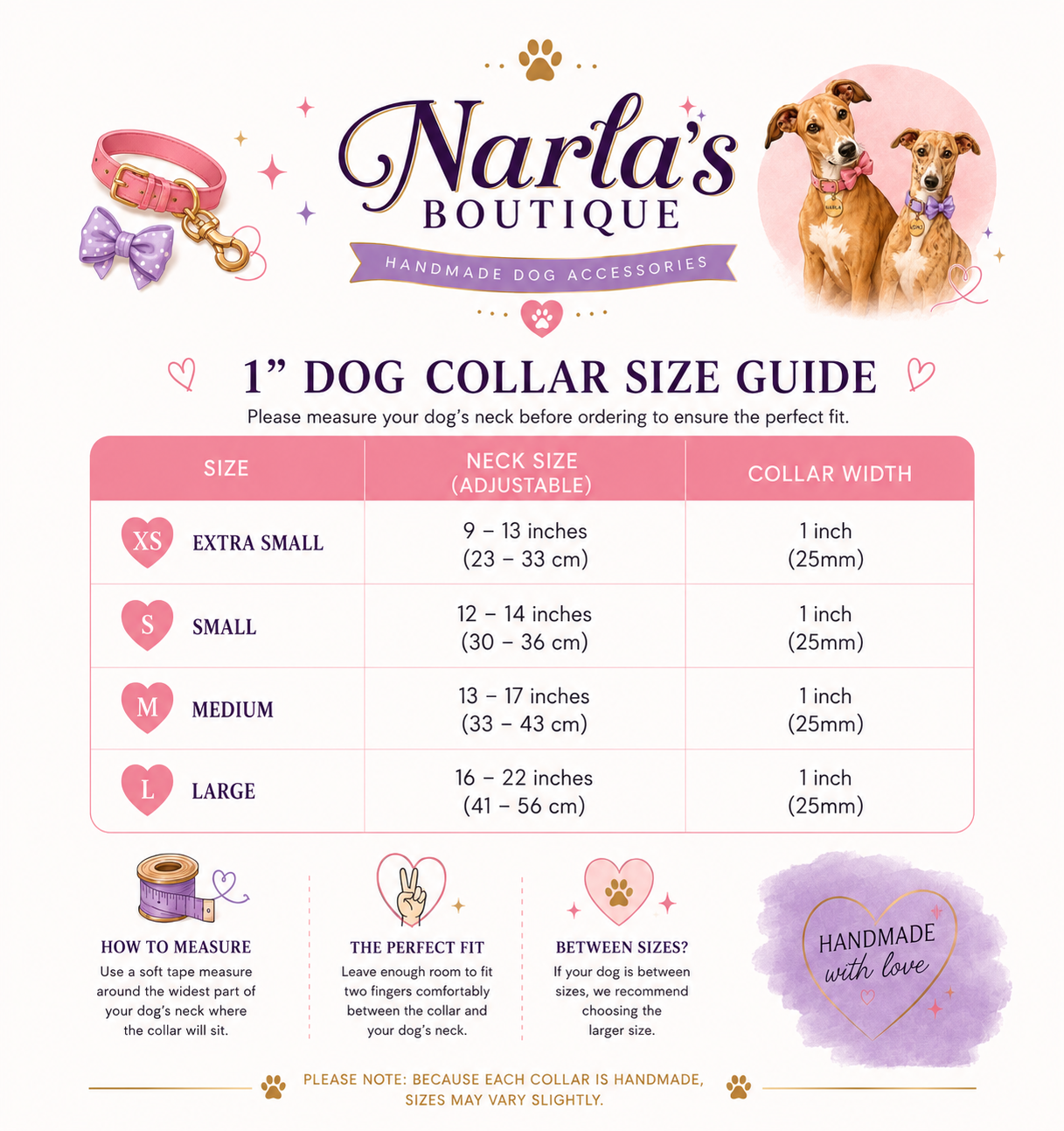Soft Scuba Waterproof Dog Collar | 1 Inch Wide | Handmade Adjustable Dog Collar