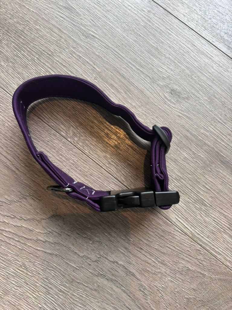 Soft Scuba Waterproof Dog Collar | 1.5 Inch Wide | Handmade Adjustable Dog Collar
