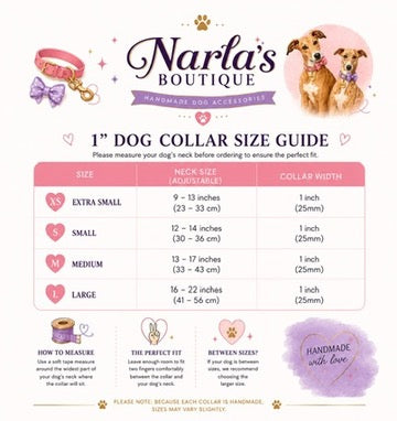 Soft Scuba Waterproof Dog Collar | 1.5 Inch Wide | Handmade Adjustable Dog Collar