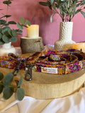 Handmade Orange Floral Hands Free Lead | Adjustable Multi-Use Lead | 2–3m