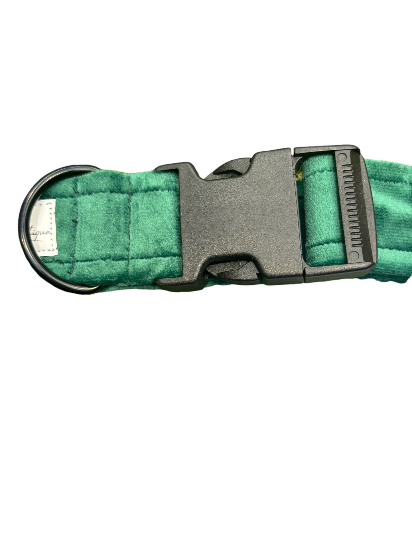 Luxury Green Velvet Dog Collar - 1.5 Inch